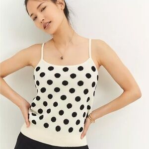 Maeve Anthropologie Polka Dot Knit Tank